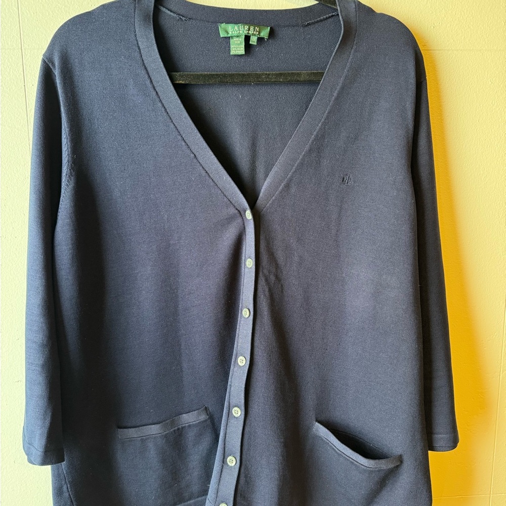 Ralph Lauren Navy Blue Cardigan